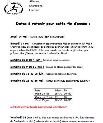Permalien vers:Dates à retenir pour la fin d&rsquo;année en cliquant ici